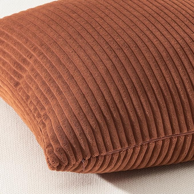 Topfinel Decorative Terracotta Throw Pillow Covers Cushion Cases, Rustic Fall - Image 3