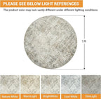 Round Rug 5ft Circle Rug Washable: Carpet Small Circular Area Rug - Image 2