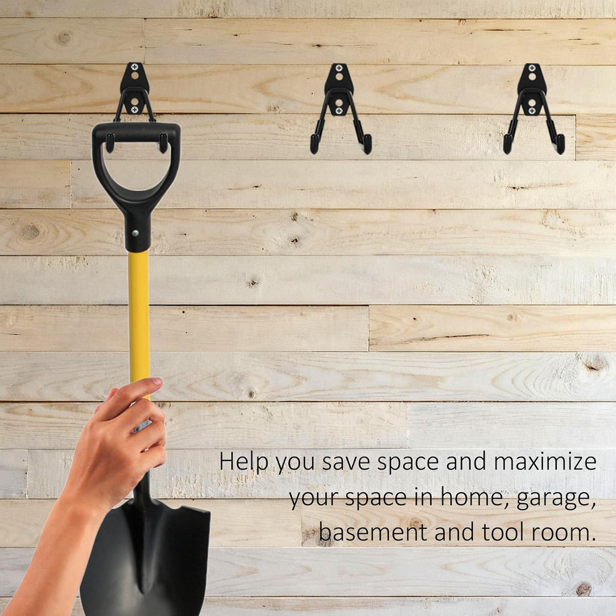 8 Pack Garage Hooks Heavy Duty, Garage Tool Organizer Wall Mount