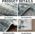 6x9 Area Rugs Washable Rug: Large Modern Abstract Living Room Rug Soft - Image 5