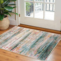 KOZYFLY Modern Abstract Small Area Rugs, 2x3 Washable Kitchen Rug Non-Slip Soft by KOZYFLY