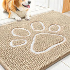 Smiry Dog Door Mat for Muddy Paws, Absorbent Dirt Trapper Non Slip Quick Dry by Smiry
