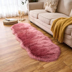 EasyJoy Ultra Soft Fluffy Shaggy Area Rug Faux Fur Rug Chair Cover Seat Pad - Image 5