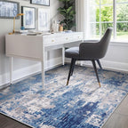 Washable Area Rugs 5'x7' Non-Slip Modern Abstract Soft - Image 8