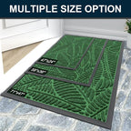 Colorxy Waterproof Doormat, Sturdy Natural Rubber Front Indoor Mat, Non Slip - Image 7