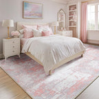 Washable Area Rugs 4'x5' Non-Slip Modern Abstract Soft - Image 9