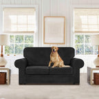 WEERRW Velvet Couch Covers for 2 Cushion Couch Sofa - Image 2
