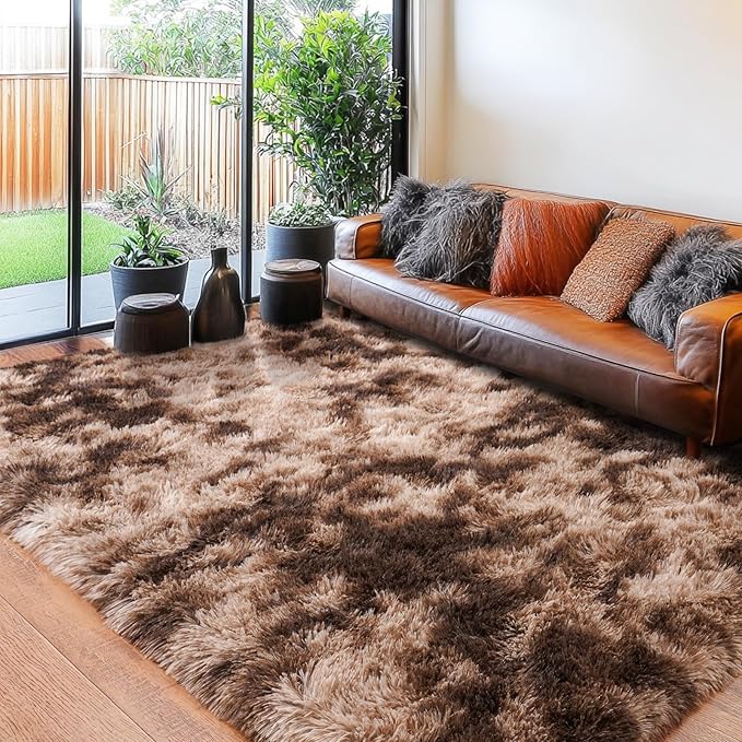 Rugs for Living Room 6x9, Soft Shaggy Modern Shag Area Rug for Bedroom - Image 3