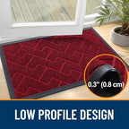 OLANLY Front Door Mat Indoor Outdoor Entrance, Waterproof All-Season, - Image 4