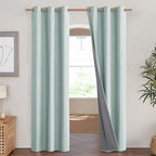 NICETOWN 100% Absolutely Blackout Linen Curtains - Image 2