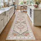 Yamaziot Washable Runner Rug, 2x10 Non-Slip Boho Vintage Hallway Rug Runner by Yamaziot