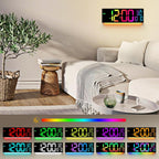 16.5" Large Digital Wall Clock RGB LED Display for Classroom with Remote