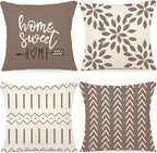YCOLL Pillow Covers 16x16 Set of 4, Modern Sofa Throw Pillow Cover, Decorative by PillowCoversExpert