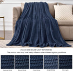 BEDELITE Fleece Throw Blanket for Couch – 3D Ribbed Jacquard Soft and Warm - Image 7