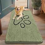 Smiry Dog Door Mat for Muddy Paws, Absorbent Dirt Trapper Non Slip Quick Dry by Smiry