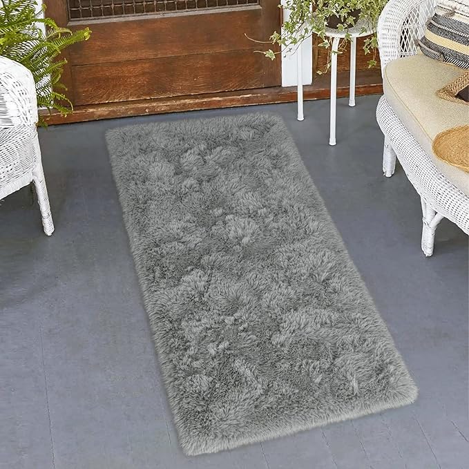 Amearea Shag Small Rug, Fluffy 2x4 Feet Throw Rugs - Image 7