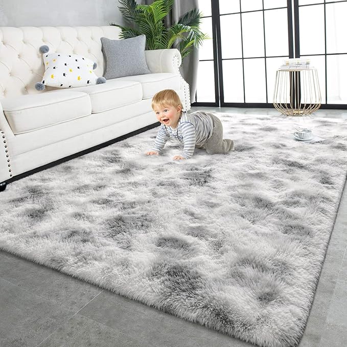 TWINNIS Super Soft Shaggy Rugs Fluffy Carpets 5x7 Feet, Indoor Modern Plush by TWINNIS