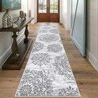 HEBE Hallway Runner Rug 2'8''x12' Washable Vintage Distressed Area Rugs Non - Image 6