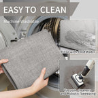 YDKGL Kitchen Rugs Kitchen Mats for Floor Non Slip Washable Gray 17"x30"