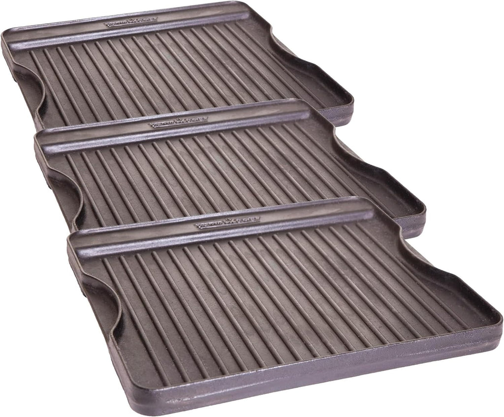 Camp Chef Cast Iron Griddle - 14 x 16, Non-Stick Grill/Griddle Sides