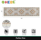 HEBE Hallway Runner Rug 2'x8' Washable Vintage Distressed Area Rugs Non Slip - Image 2