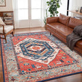SERISSA Washable Rug 5x7 Boho Area Rugs, Washable Large Rugs by SERISSAHomeDecorCollection
