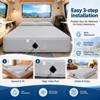 Twin Mattress Protector with Pump Opening,Air Mattress Fitted Sheets