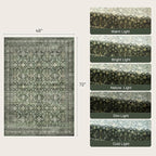 Lofus 3x5 Area Rug for Entryway, Washablee Soft Rugs for Bedroom, Living Room - Image 2