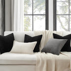 Topfinel Decorative Black Throw Pillow Covers Cushion Cases, Pillow Inserts Not - Image 2