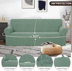 U-NICE HOME Stretch Couch Cover Sofa Cover Sofa Slipcover Furniture Protector - Image 3