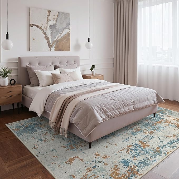 BEIMO Area Rugs 5x7 for Living Room Bedroom, Modern Abstract Machine Washable - Image 4