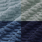 Fancy Homi Set of 4 Blue Decorative Throw Pillow Covers 18x18 Inch - Image 5