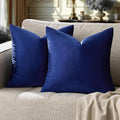 GIGIZAZA Blue Throw Pillow Covers 24x24 by GIGIZAZAFocusingonhomedecoration