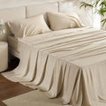 Bedsure PureWoven 100% Rayon Derived from Bamboo, Queen Sheets, 4 Pieces