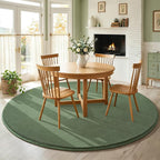 Amearea Sage Green Round Area Rugs 5ft Washable Circle Rugs - Image 9