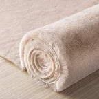 Ashler Faux Fur Rug, Ultra Soft Faux Rabbit Fur, 3 x 5 Feet Rectangle, Machine - Image 6