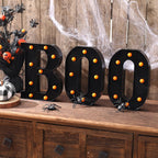 Halloween Decorations-3 Marquee Light up Letters "BOO" Decorative Sign
