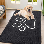Smiry Dog Door Mat for Muddy Paws, Absorbent Dirt Trapper Non Slip Quick Dry by Smiry