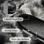 4x6 Ft Shag Area Rug for Bedroom Living Room, Tie-Dyed Ultra Soft Fluffy Furry - Image 5