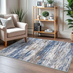 KOZYFLY Modern Abstract 3x5 Large Entryway Rug Non-Slip Washable Area Rug - Image 7