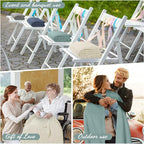 Buryeah 24 Pcs Flannel Throw Blanket Bulk 50 x 60 in Sleepover Blanket Outdoor - Image 4