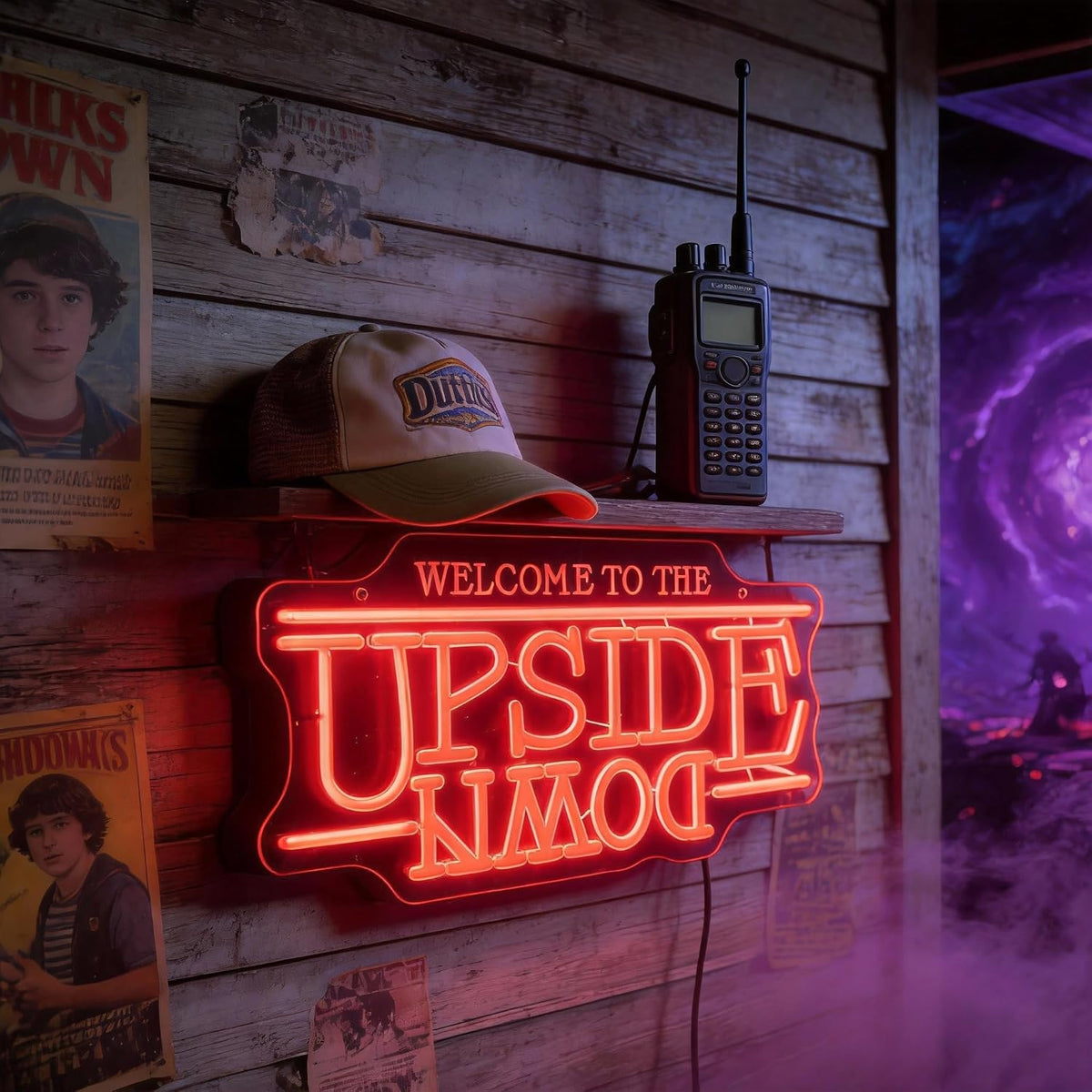Welcome To The Upside Down Neon Sign LED Sign