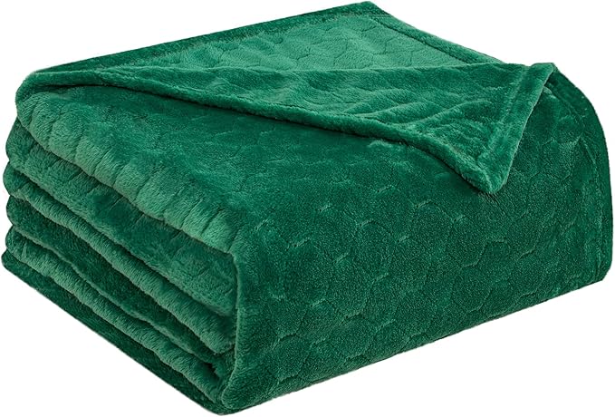 TOONOW Fleece Blanket Textured Fuzzy Plush Throw Blanket Twin Size 60" x 80" - Image 6