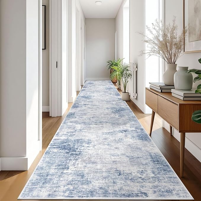 IOHOUZE Abstract Runner Rug 3x18 Ft Washable Runners - Image 8