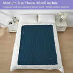 Bigacogo Chunky Knit Throw Blanket - Image 5