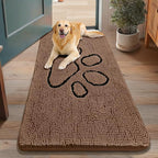 Smiry Dog Door Mat for Muddy Paws, Absorbent Dirt Trapper Non Slip Quick Dry by Smiry