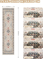 Kitchen Runner Rug Non Slip Washable 2.5x8, Soft Low Pile Entryway Rug Runners - Image 2