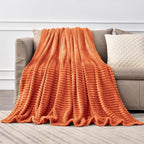 BEDELITE Fleece Blanket King Size – 3D Ribbed Jacquard Soft and Warm Decorative - Image 8
