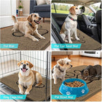 OLANLY Dog Door Mat for Muddy Paws 59x35, Paw Print Design, Absorbs Moisture - Image 7