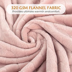 TOONOW Fleece Blanket Textured Fuzzy Plush Throw Blanket Twin Size 60" x 80" - Image 4